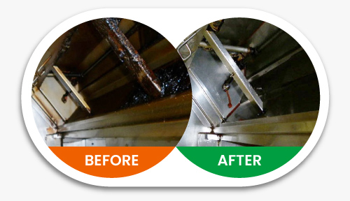 Kitchen Exhaust Cleaning Clean Air Breathe Easy   Kitchen Exhaust Before After 1 