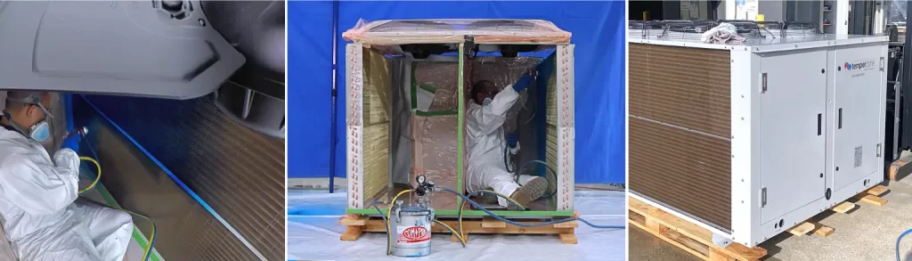 corrosion coating outdoor unit coil