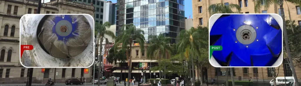 Clean-Air in Action at Elizabeth Street Brisbane