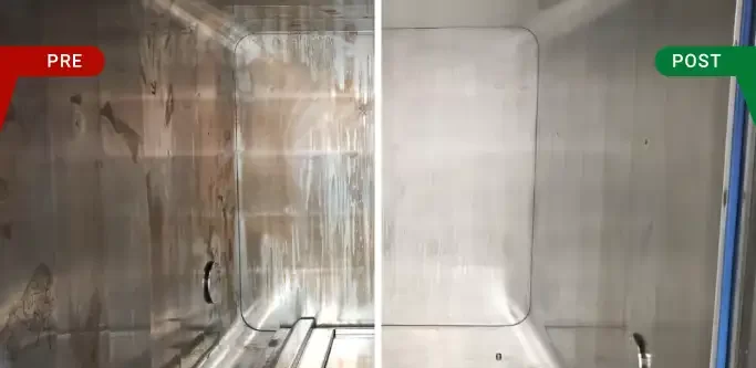 before and after hvac laser cleaning