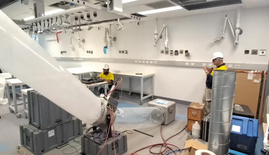 Aeroseal at UQ Bio Hub Setup in Lab