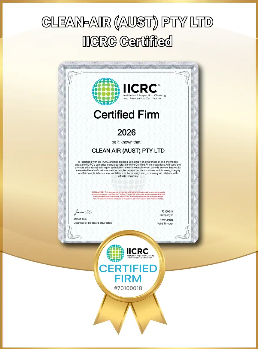 IICRC_Certifed_Firm_2026_Medal_011 copy IICRC Firm Certification 2026 Clean-Air Aust Pty Ltd